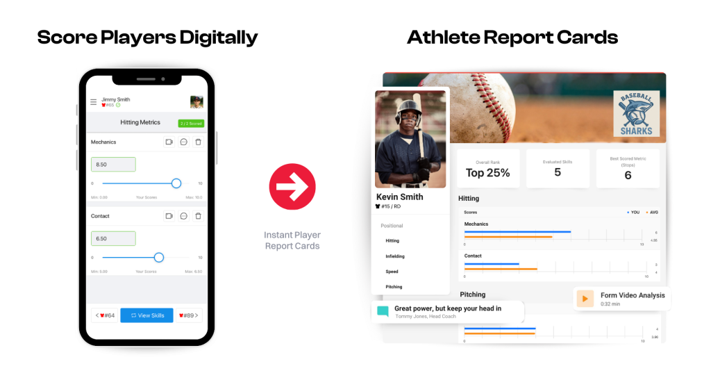 Baseball evaluation app.