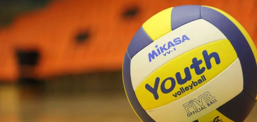 Volleyball close up.