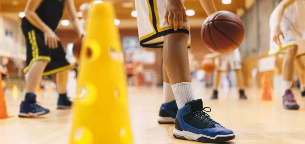 Basketball practice drills.