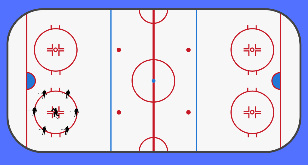 Circle escape drill hockey.