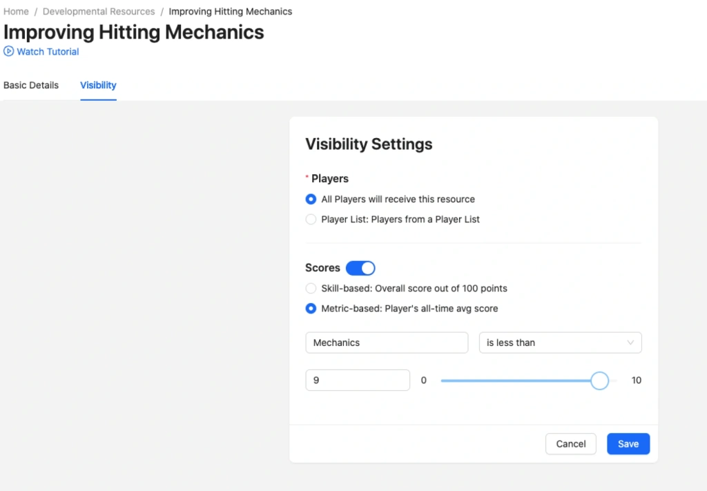 Developmental resources.