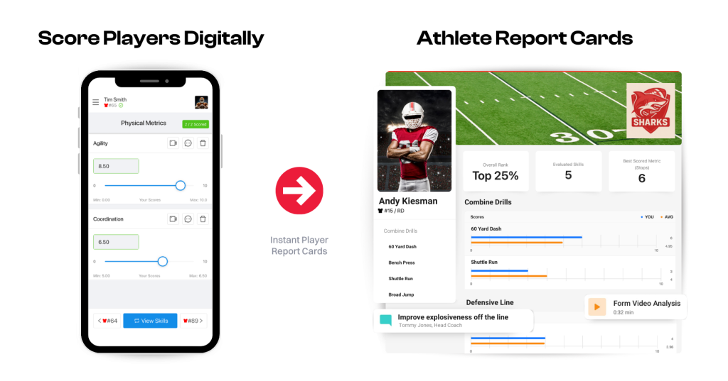 Football evaluation app.