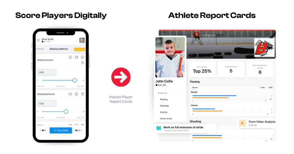 hockey evaluation app.