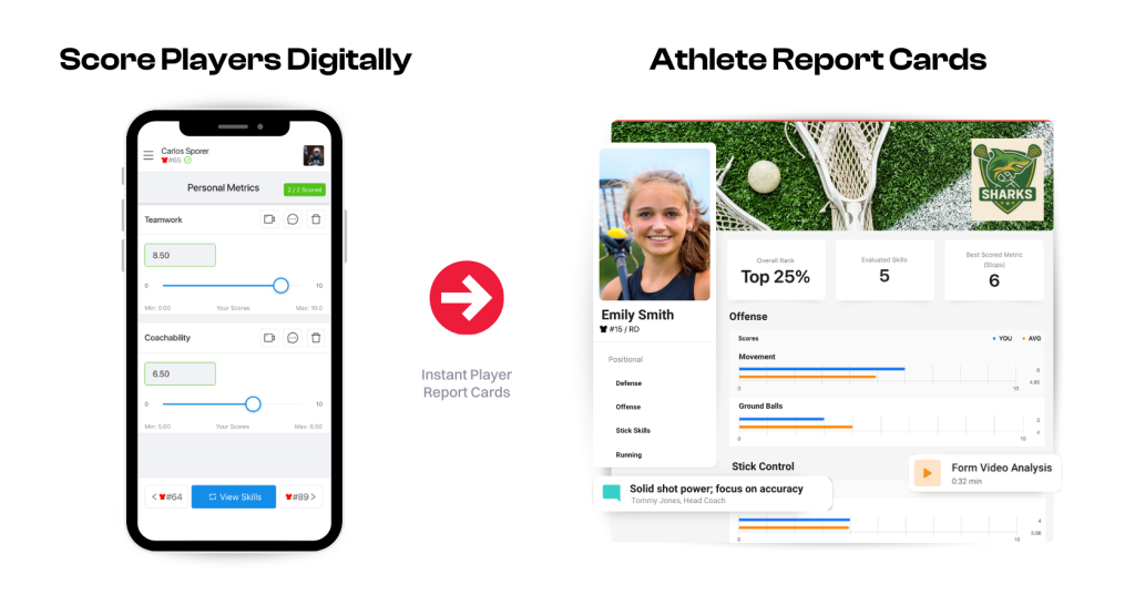Lacrosse evaluation app.