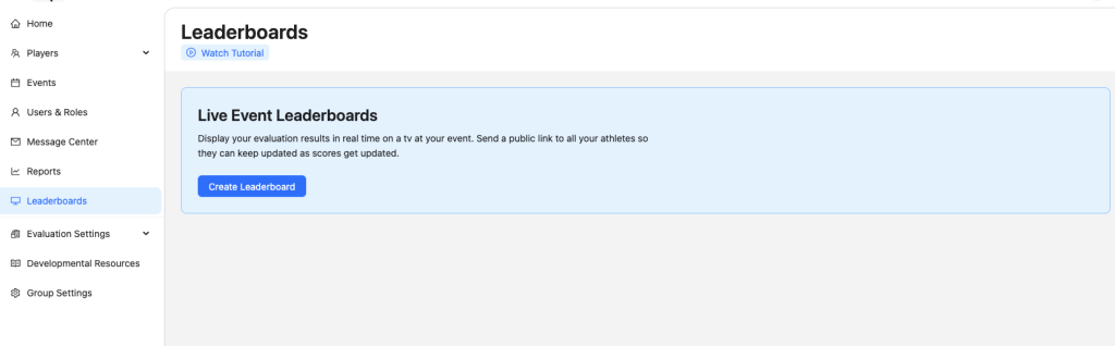 Access leaderboards.