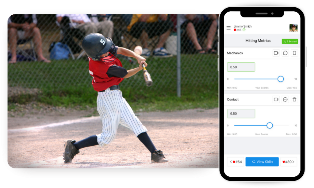 Baseball evaluation app.