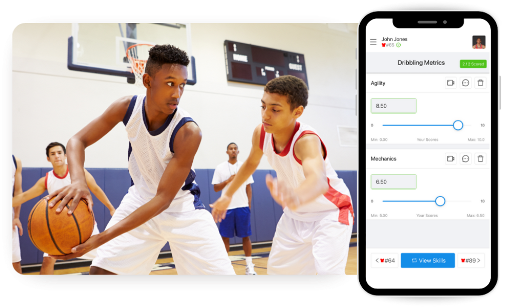 Basketball evaluation app.
