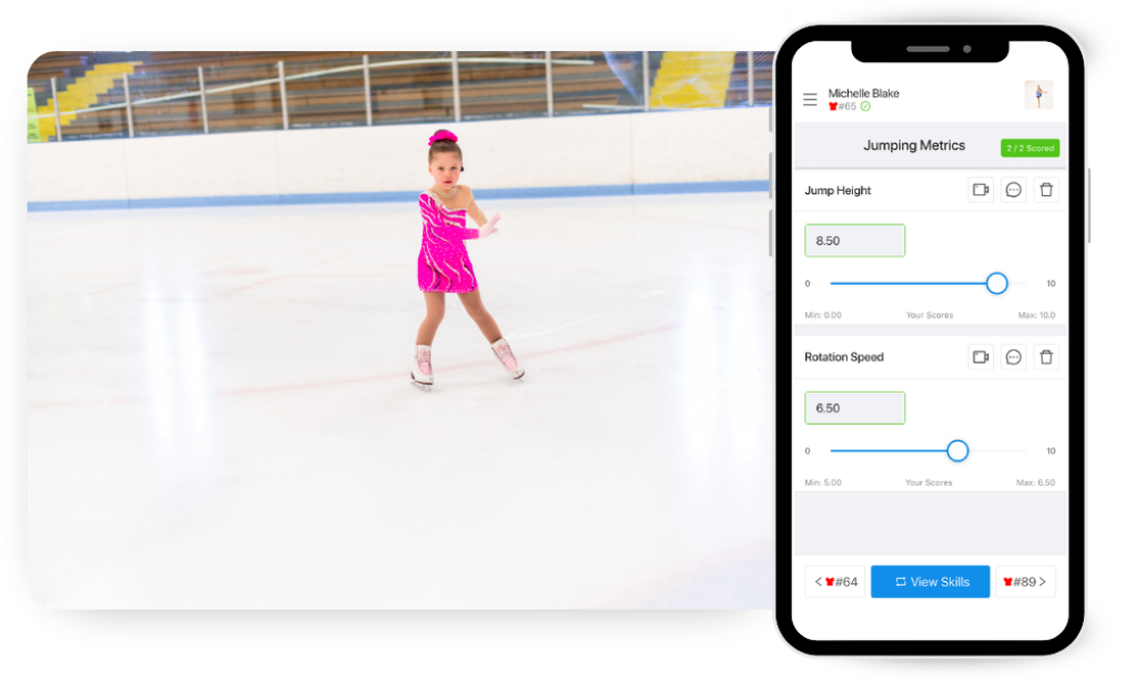 Figure skating evaluation app.