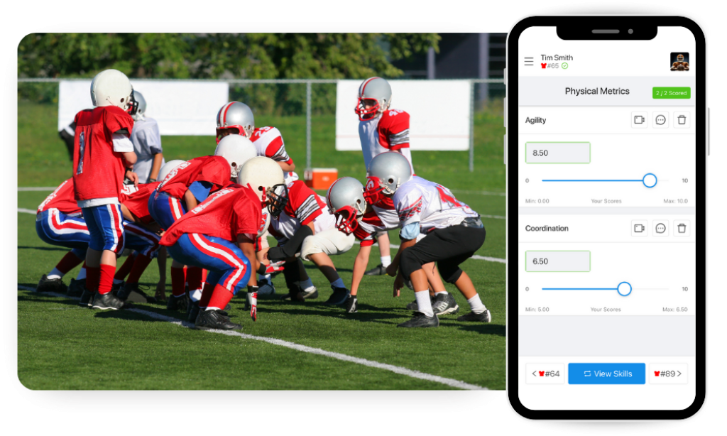 Football evaluation app.