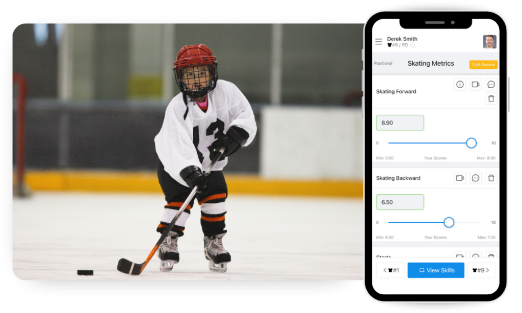 Hockey evaluation app.