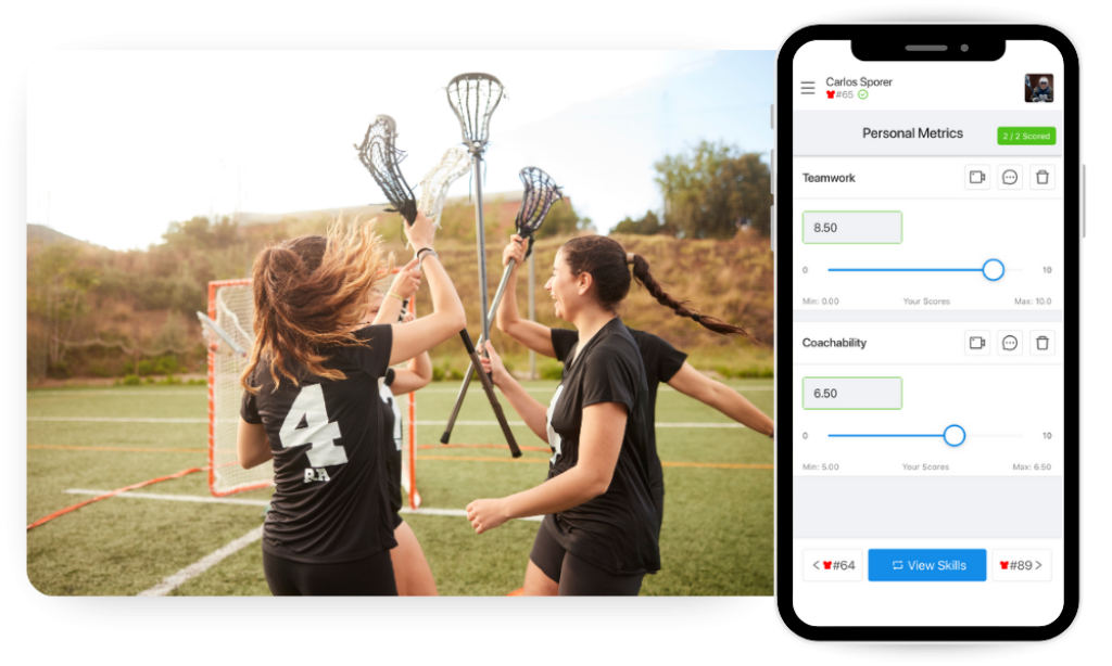 Lacrosse evaluation app.