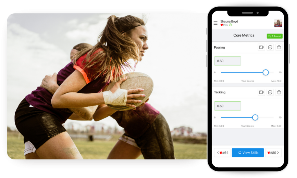 Rugby evaluation app.