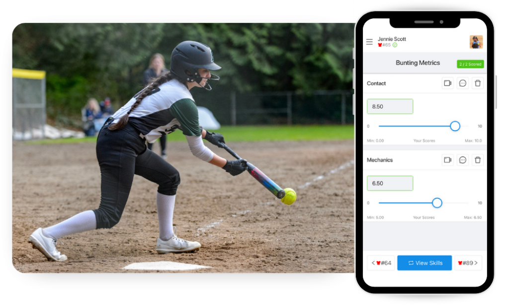 Softball evaluation app.