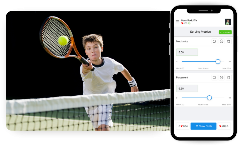 Tennis evaluation app.