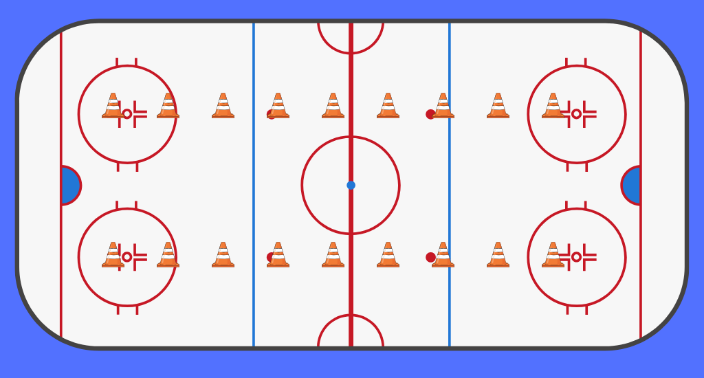 Start & stop skating drill.