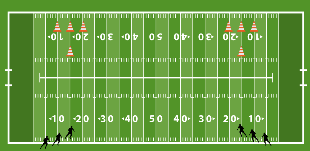 T drill football agility.